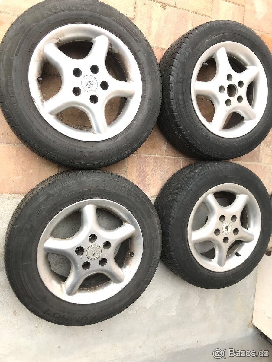 Alu kola 15” 5x112 a letní pneu 195/65/R15