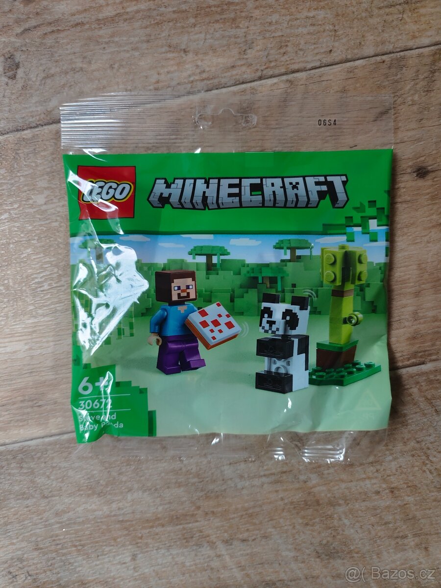 Nové LEGO Minecraft 30672 Steve a pandí mládě