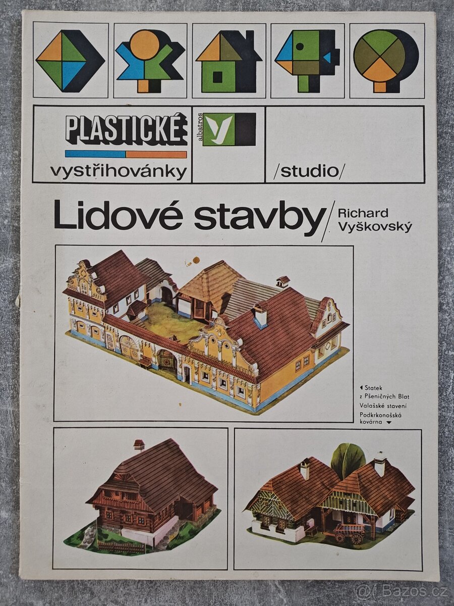 Plastické vystřihovánky Lidové stavby