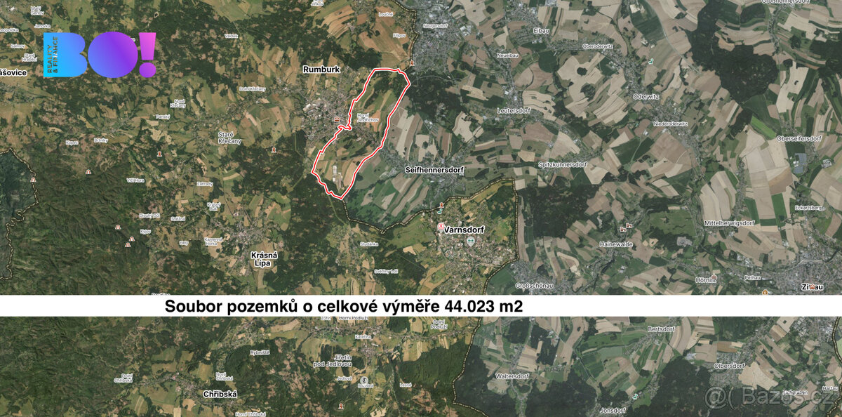 Prodej pole, 44023 m², Horní Jindřichov