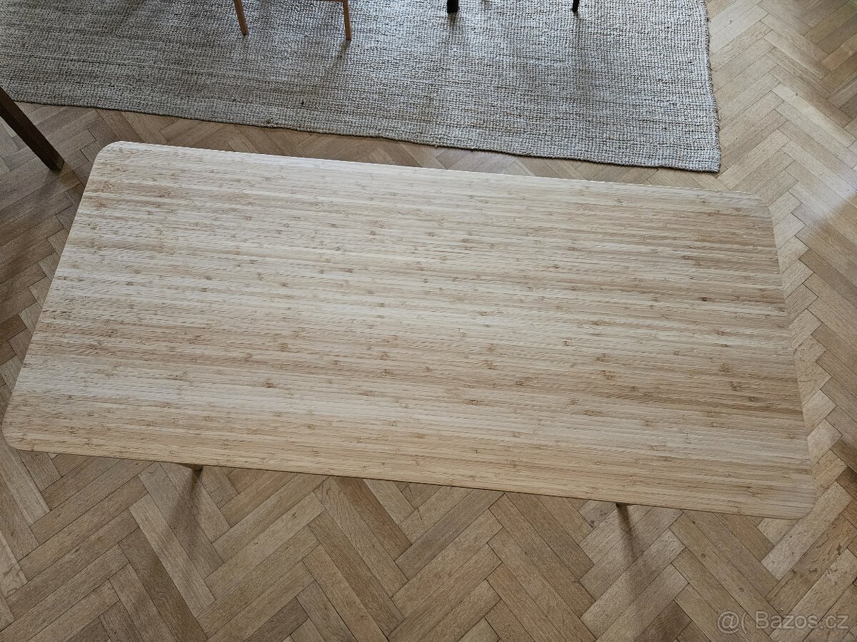 Bambusový stůl Ikea 160x45 ANFALLARE / HILVER