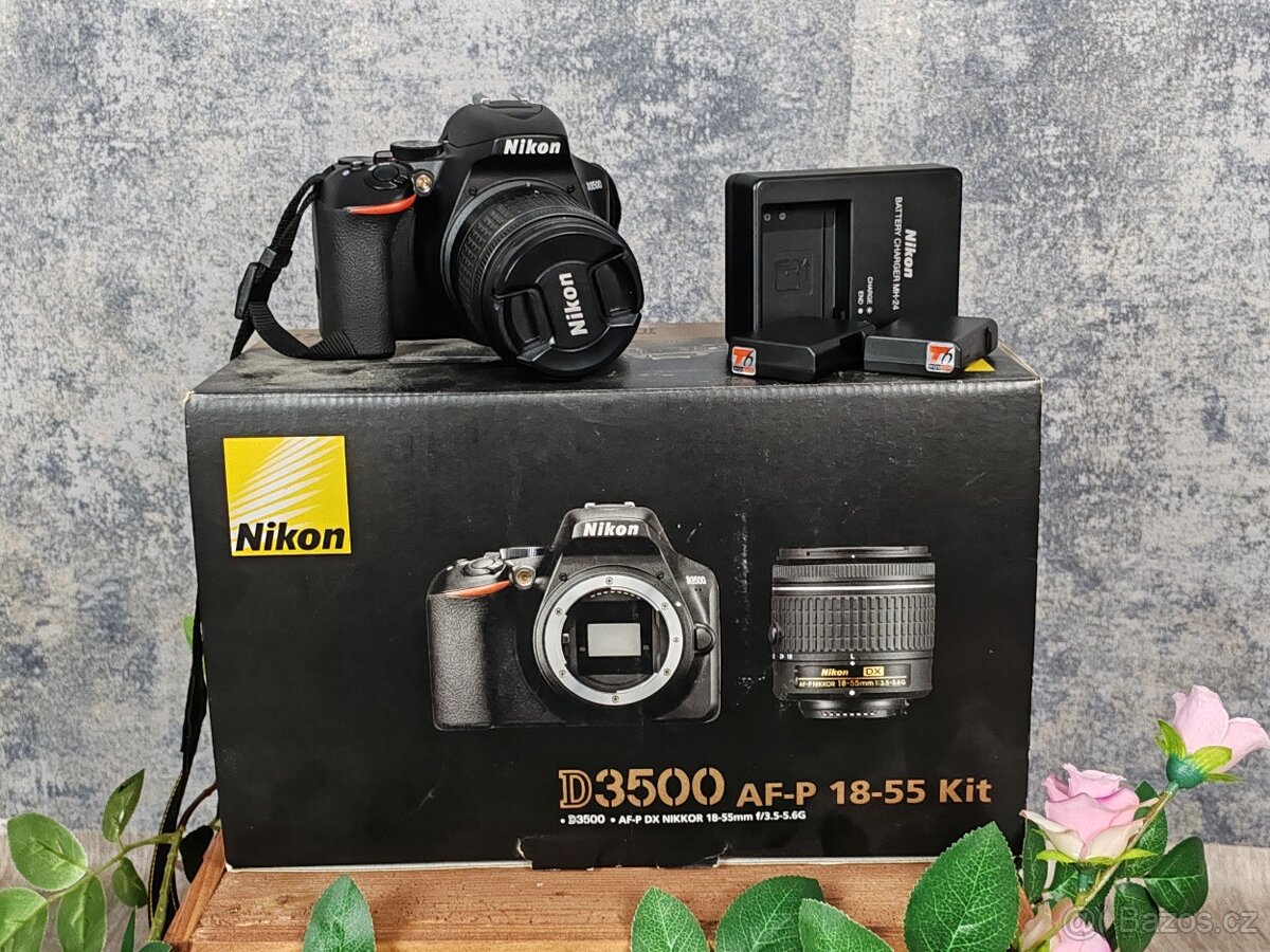 Nikon D3500 + Nikkor 18 - 55mm + Nikkor 35 mm