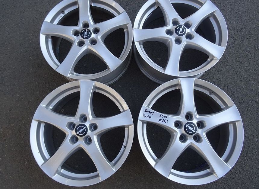 Alu disky na Opel 17", 5x105, šíře 7J, ET 40