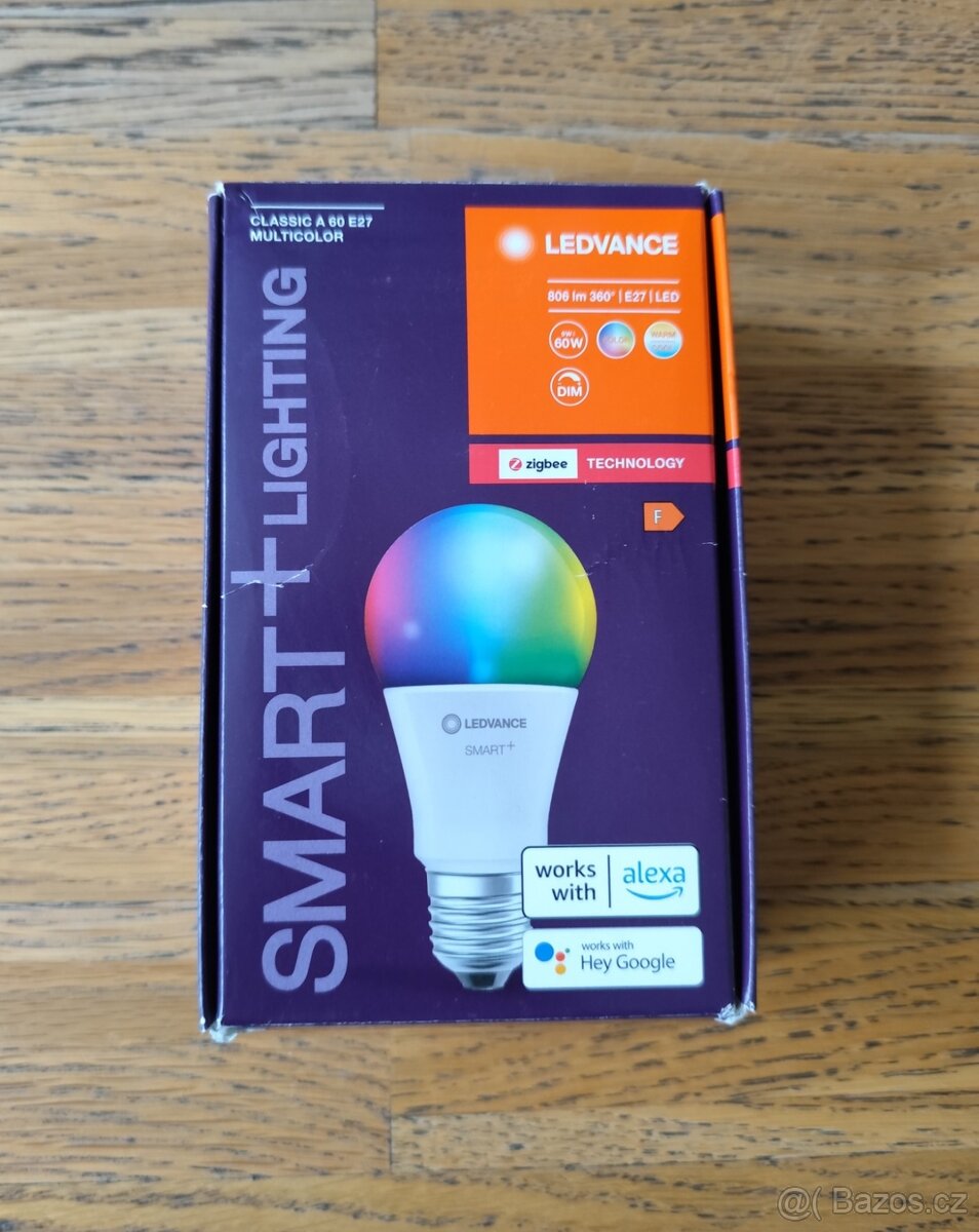 9W CHYTRÁ ŽÁROVKA LEDVANCE SMART+ LIGHTING A60/E27 BAREVNÁ