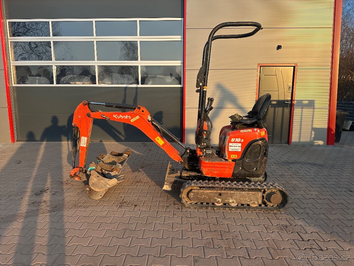 Kubota u10-3 minibagr 1045kg + 4 x lžíce