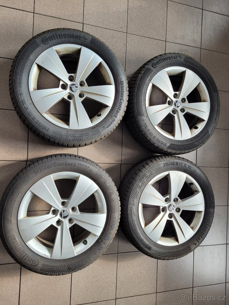 Zimní kompletní kola ŠKODA SUPERB lll TRITON 215/55 R17