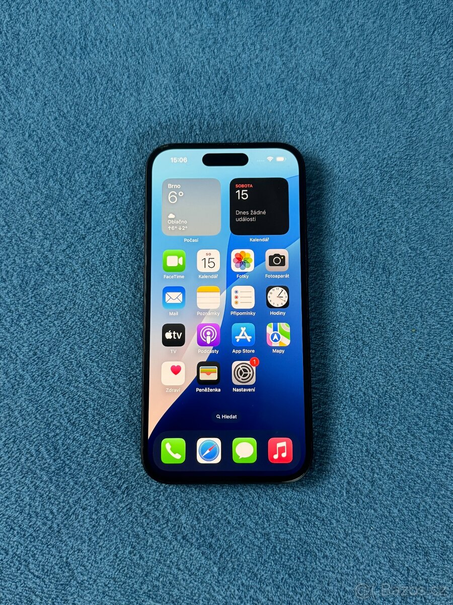 iPhone 15 128GB Černý