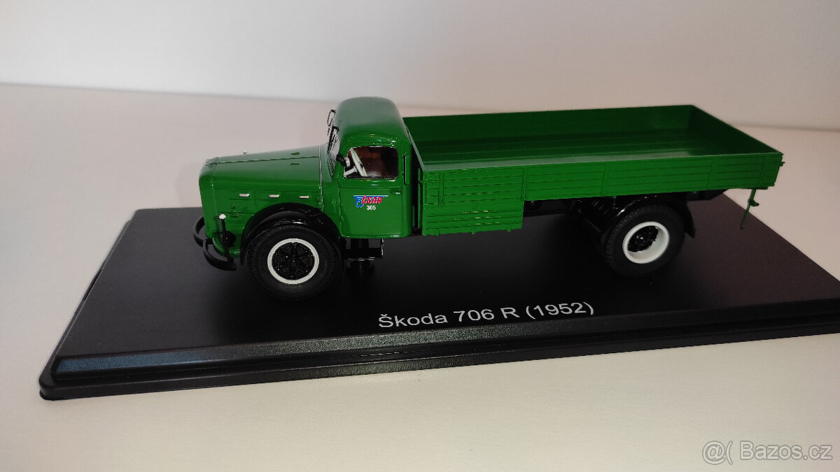 Škoda 706 R valník (1952) - ČSAD Zelená 1:43 SSM