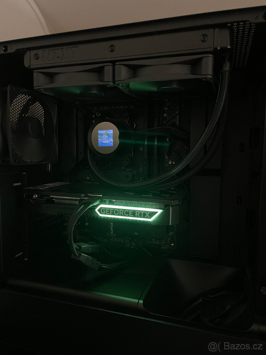 Black PC zostava - Rtx 4070 super Vodní chlazení NZXT KRAKEN