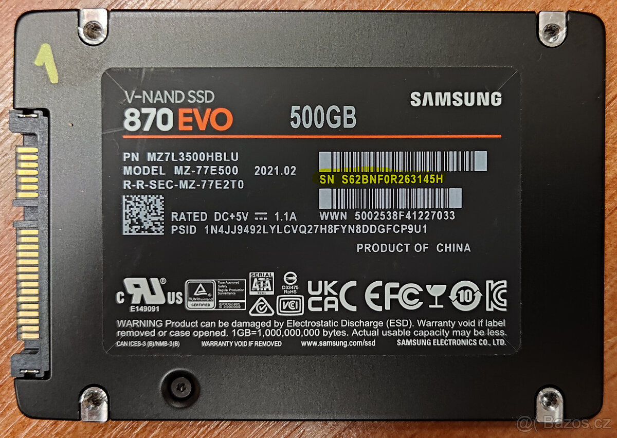 Samsung 870 EVO - 2,5" - SATA - 500GB #1