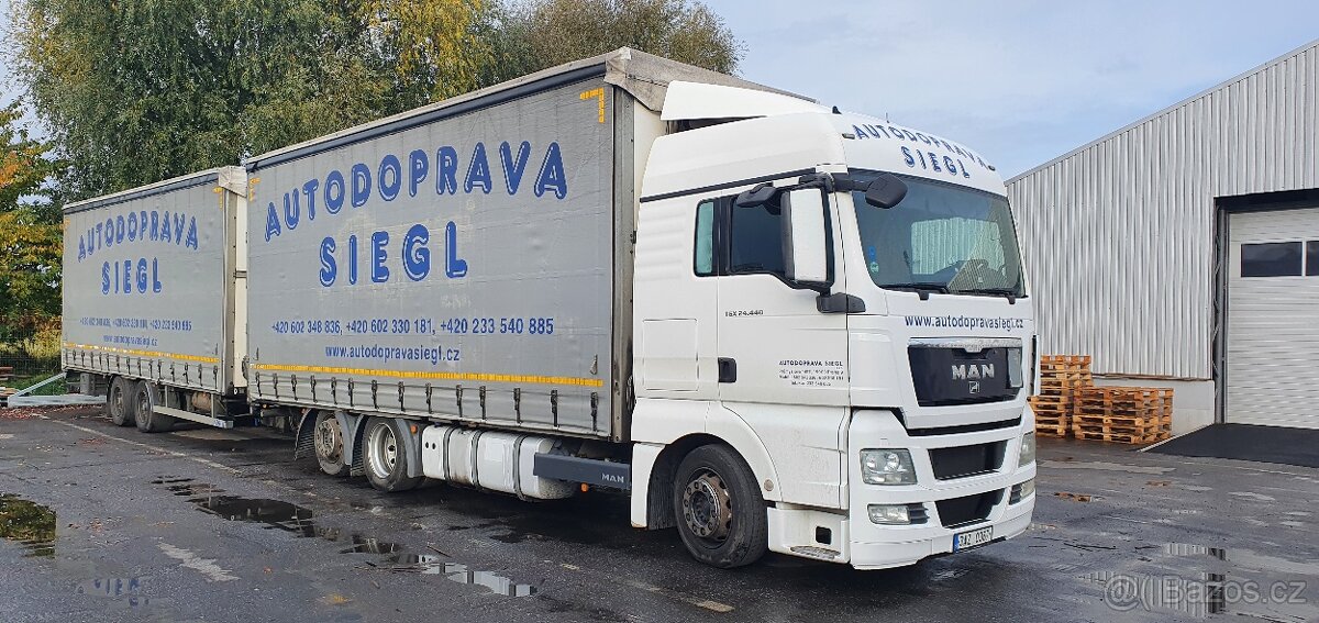 MAN TGX 24.440 6x2 + PANAV souprava 120 cbm