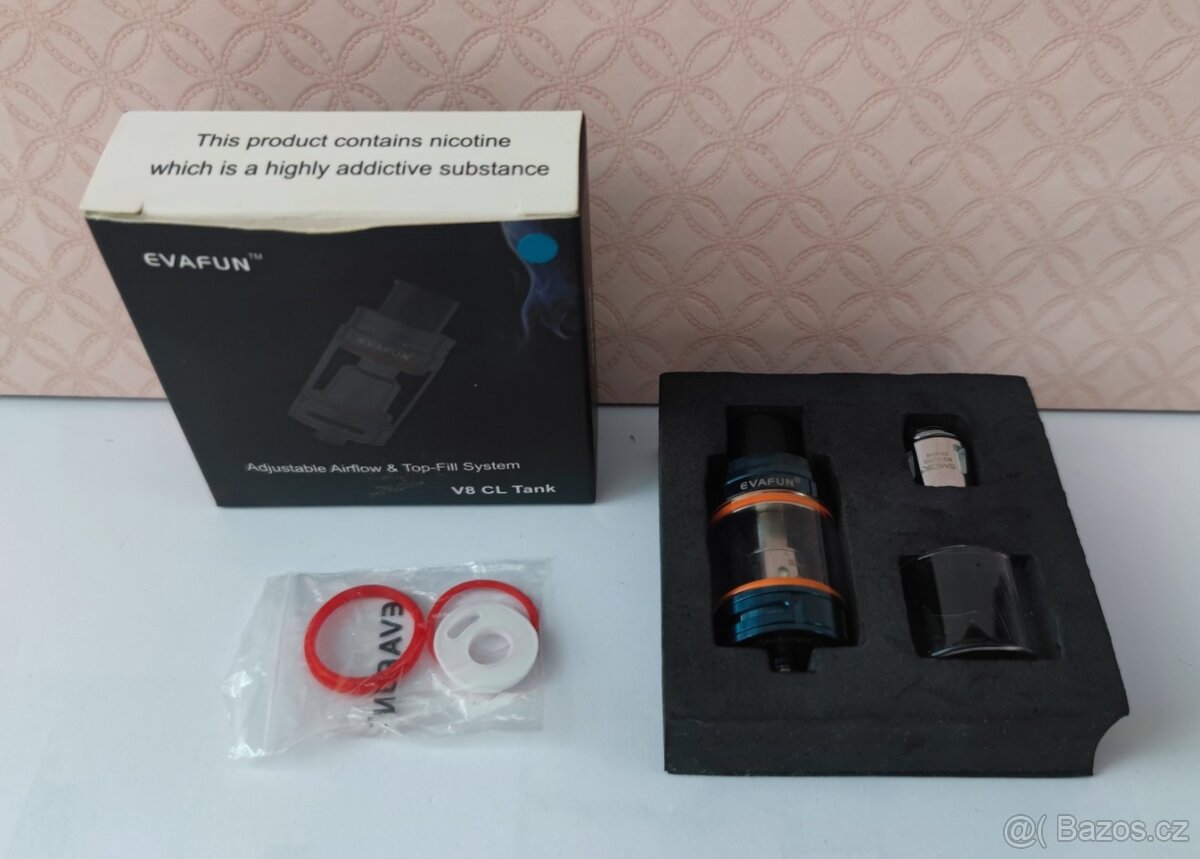 El. cig.areta - clearomizer - EVAFUN V8 CL