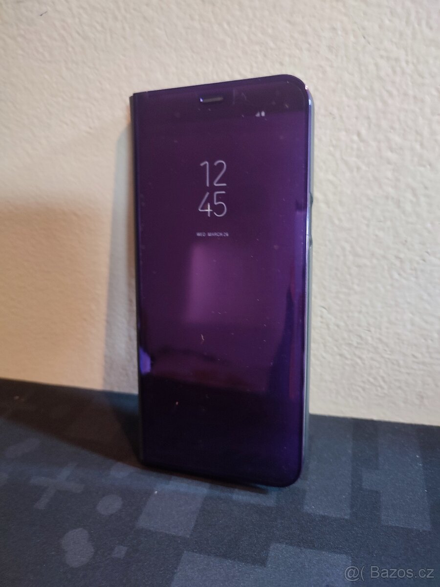 Zrcadlový kryt pro Samsung Galaxy Note 9+ (čer./zl./fia.)