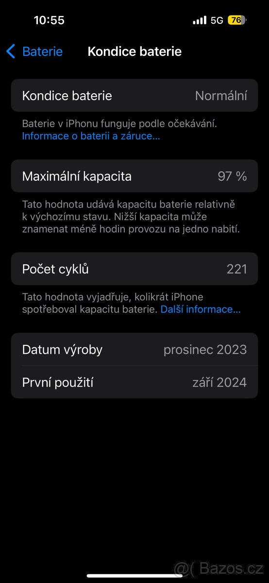 Iphone15pro top stav