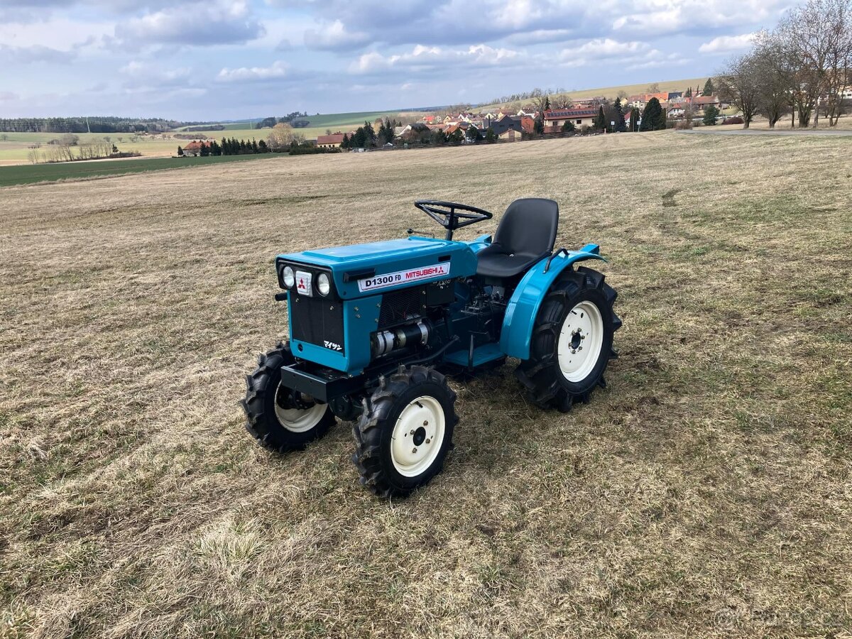 REPASOVANÝ JAPONSKÝ MALOTRAKTOR MITSUBISHI D1300 4X4