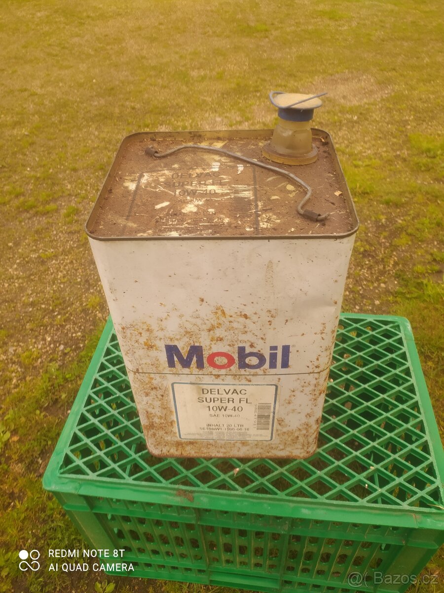 PLECHOVKA OLEJE MOBIL 20L