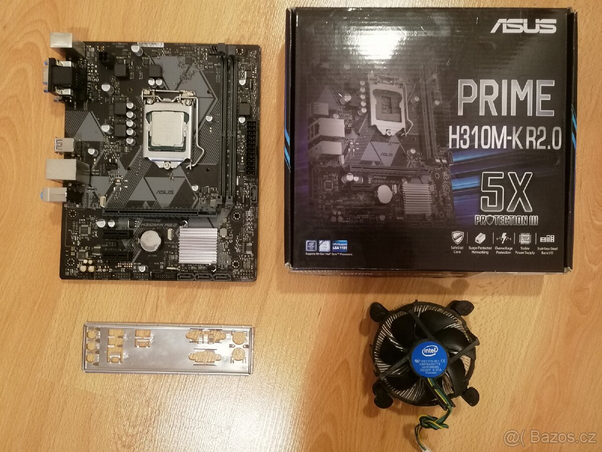 ASUS Prime H310M-K R2.0 + Intel i5 8500 + chladič