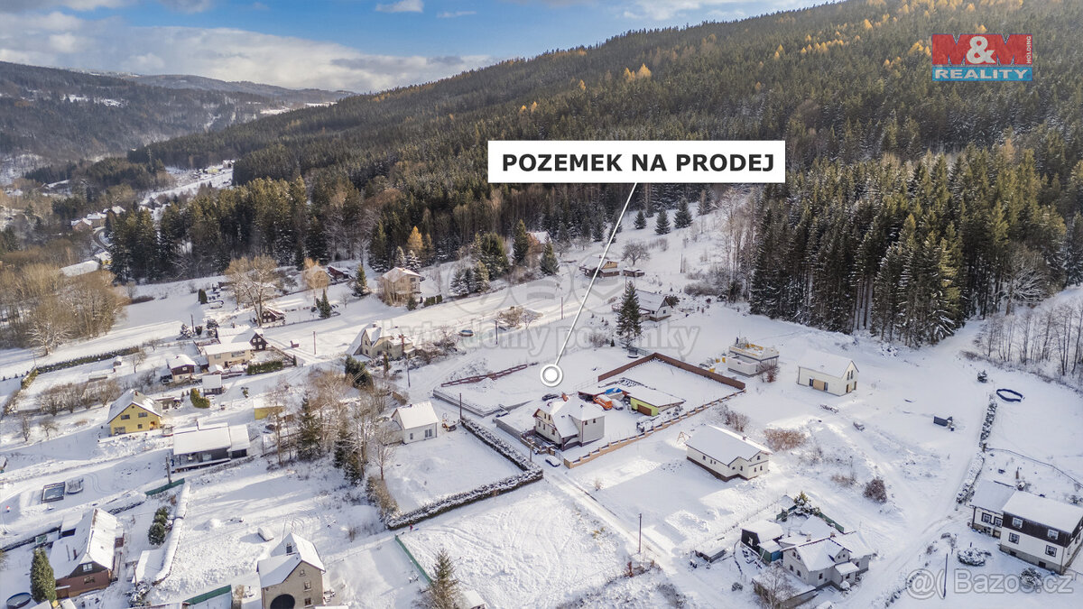 Prodej pozemku k bydlení, 1273 m², Smržovka, ul. Okružní