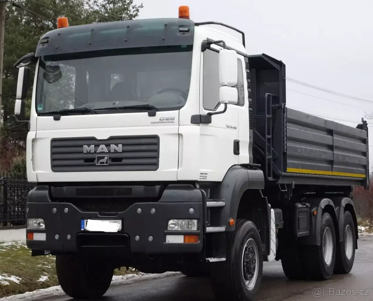 MAN TGA 26.480/sklápěč S3/6X6/BORDMATIK/