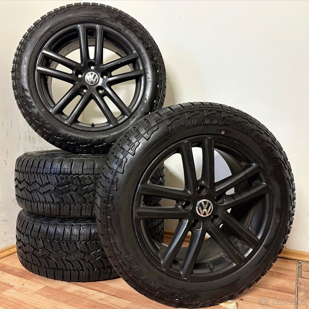 VW TOUAREG 7L 5x130 R19 ET60+ZIMNÍ 255/55R19 9mm