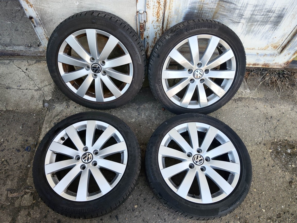 17"zimní alu sada Solo 5x112 origo Passat B6 Touran Caddy