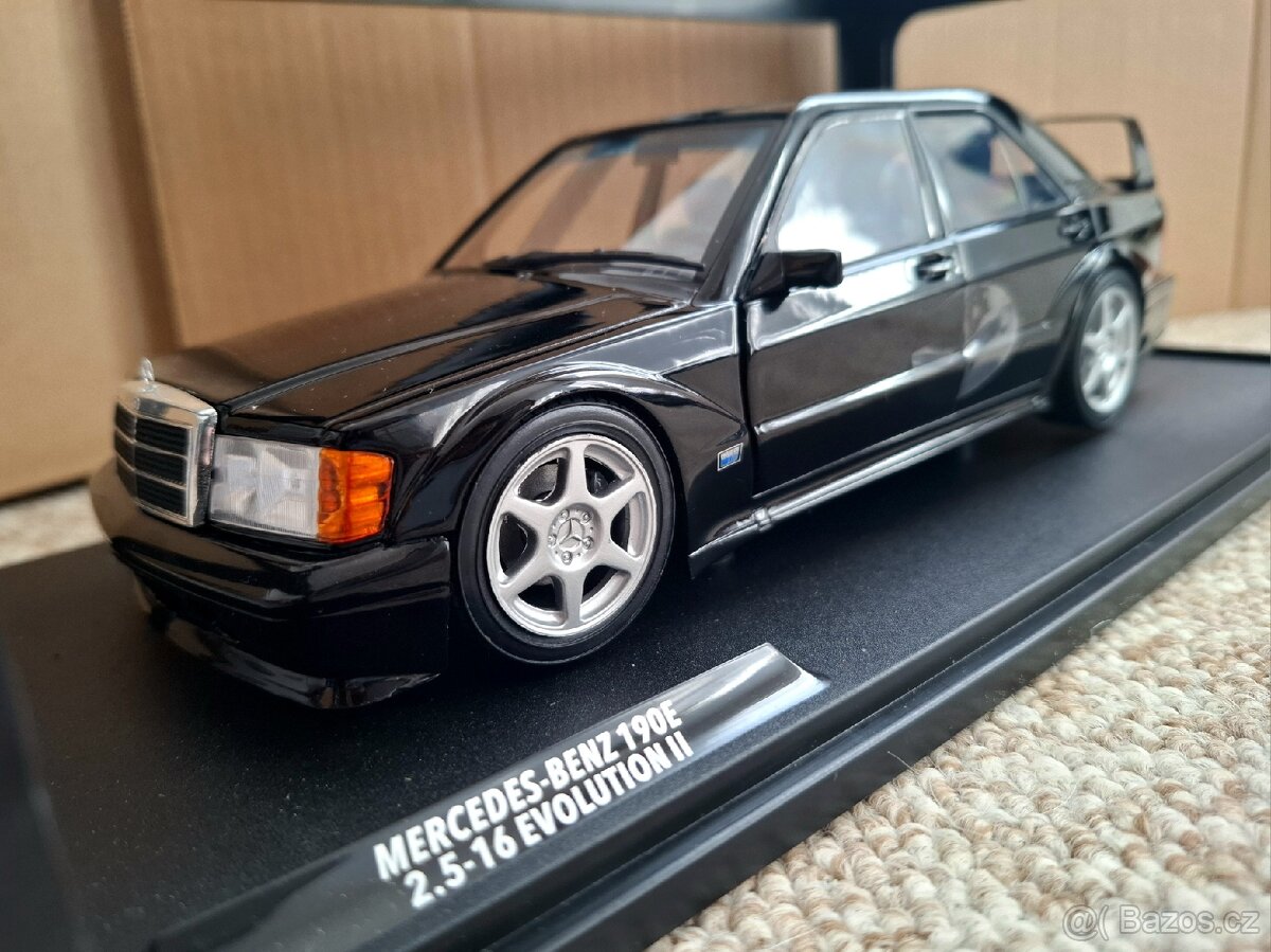 Mercedes-Benz 190 EVO II černý 1:18 Solido Mercedes Nový