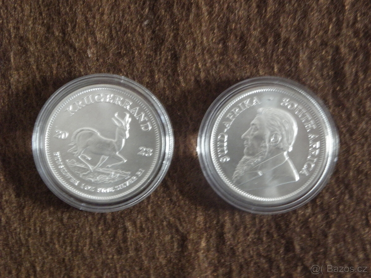 Krugerrand 1 oz Ag 2021 a 2023