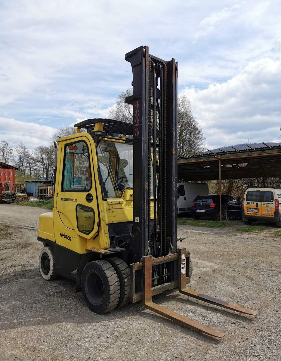 Hyster H 4.0 FT6, GM LPG, kabína, zdvih 5500 mm, rok v. 2007