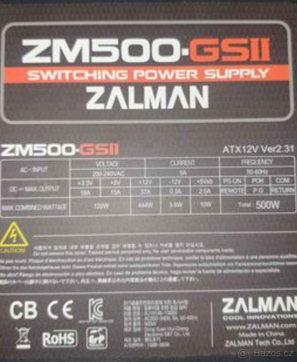 Zdroj Zalman ZM500