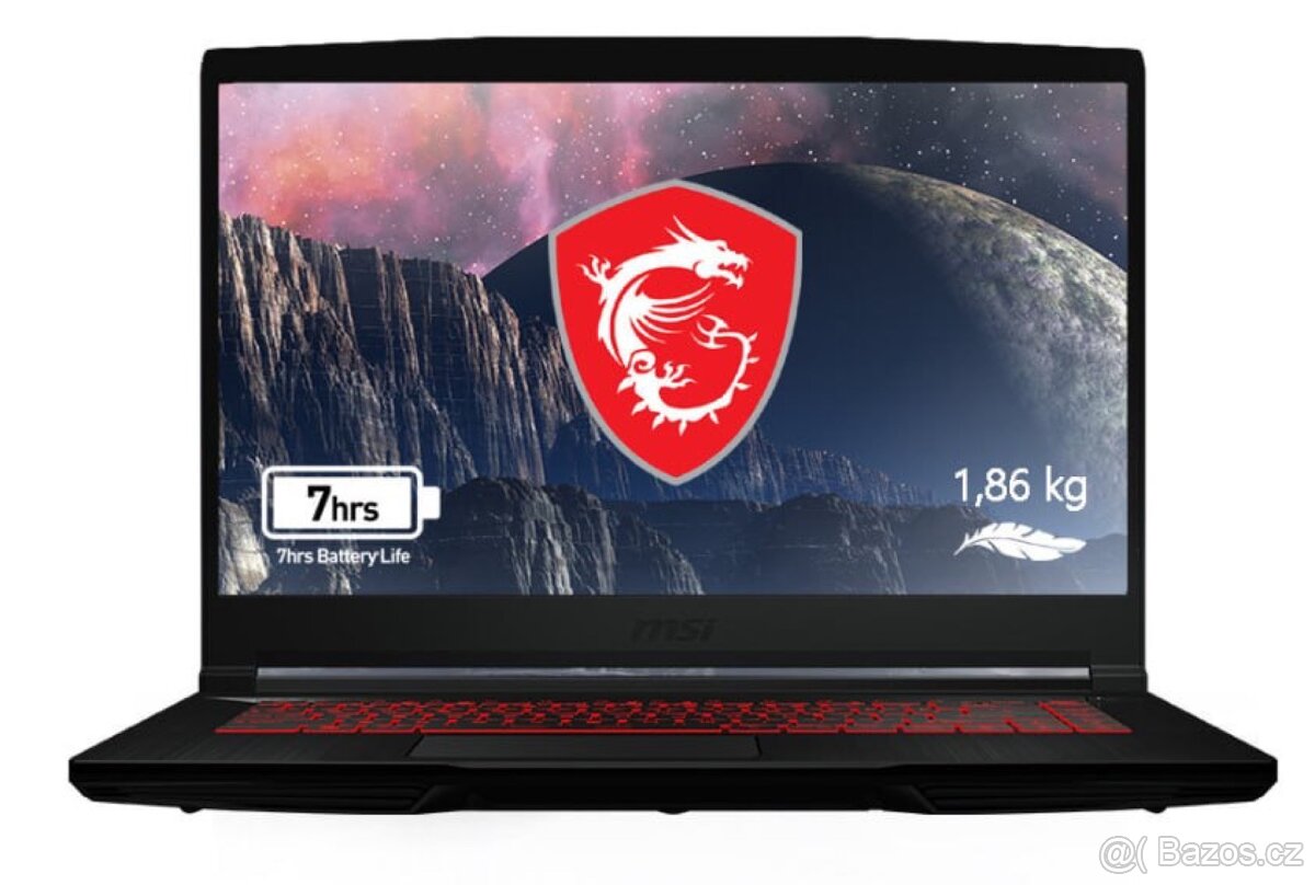 Prodám herní gamingový notebook MSI GF63 Thin 10SC-068CZ