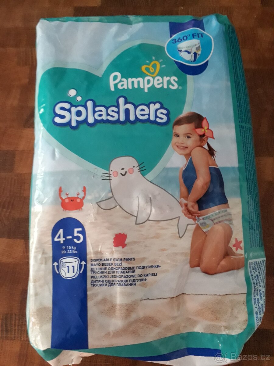 Koupací pleny Pampers 11 ks pro 9-15 kg