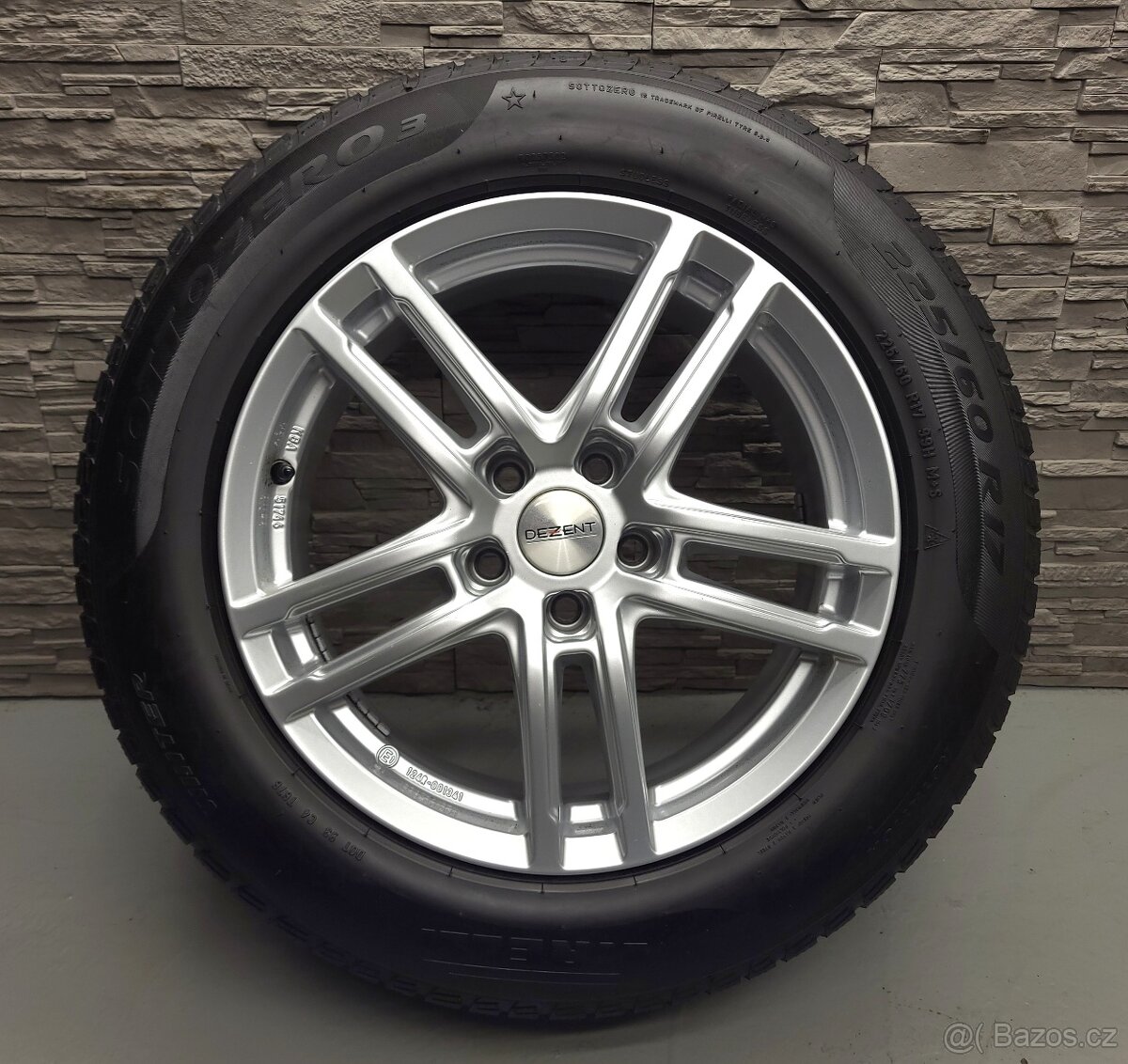 17" Alu kola Dezent  5x112 zimní pneu 5-6,5mm