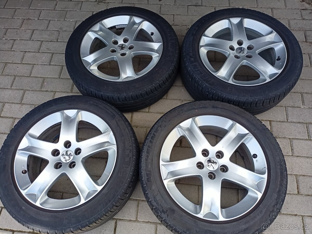 Alu kola 5x108R17 Cosmos + letní pneumatiky Michelin