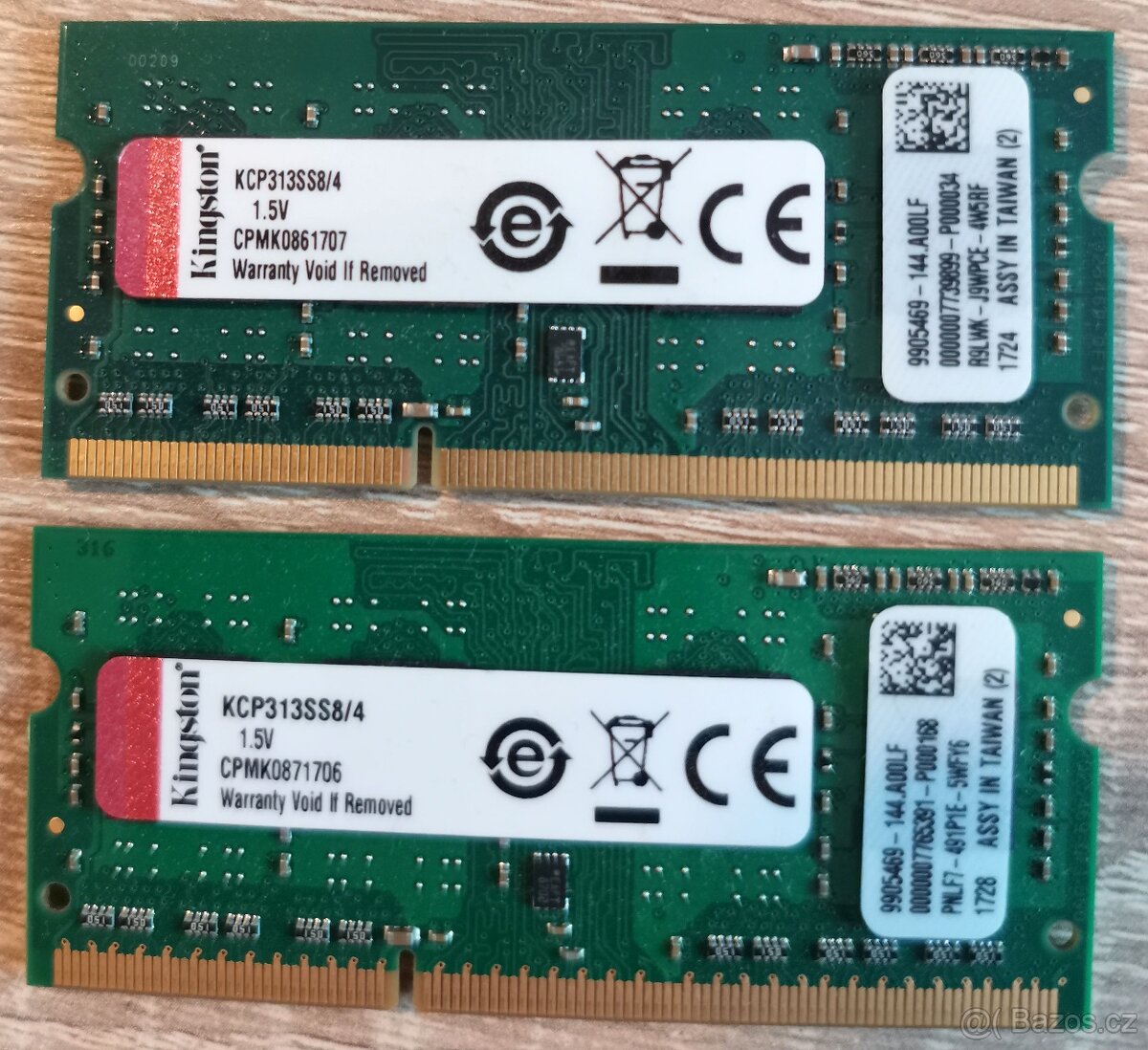 RAM paměť Kingston 8GB (2x4GB) DDR3 1333MHz