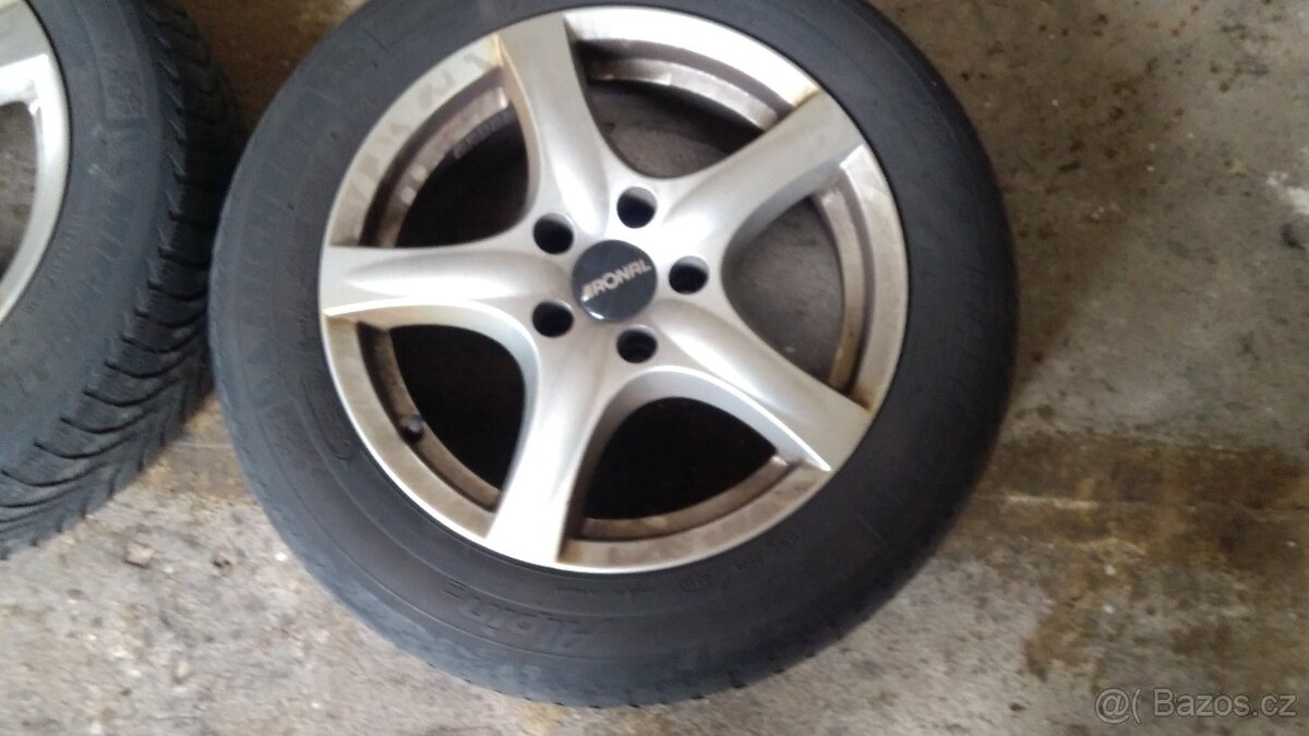 Alukola Ronal 16",5x112+celoroční Michelin 205/55/16