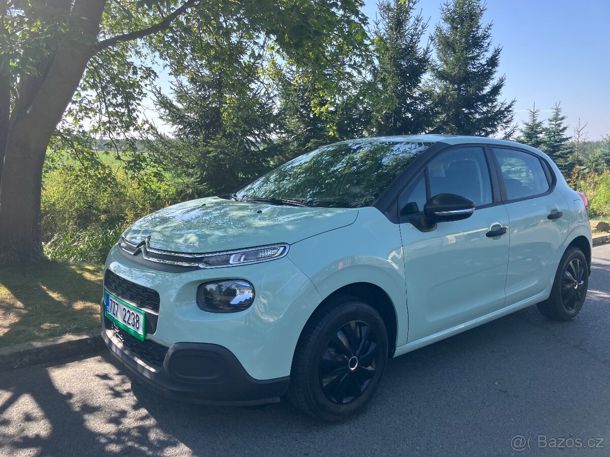 Citroen C3, 1.2i benzin rok 2018, 39000km jako nové