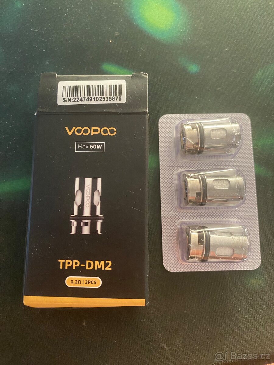 VOOPOO TPP - DM2 ŽHAVÍCÍ HLAVA 0,2OHM