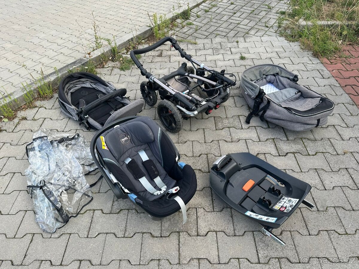 Trojkombinace kočarék Jane Crosswalk + Cybax Aton5 + isofix