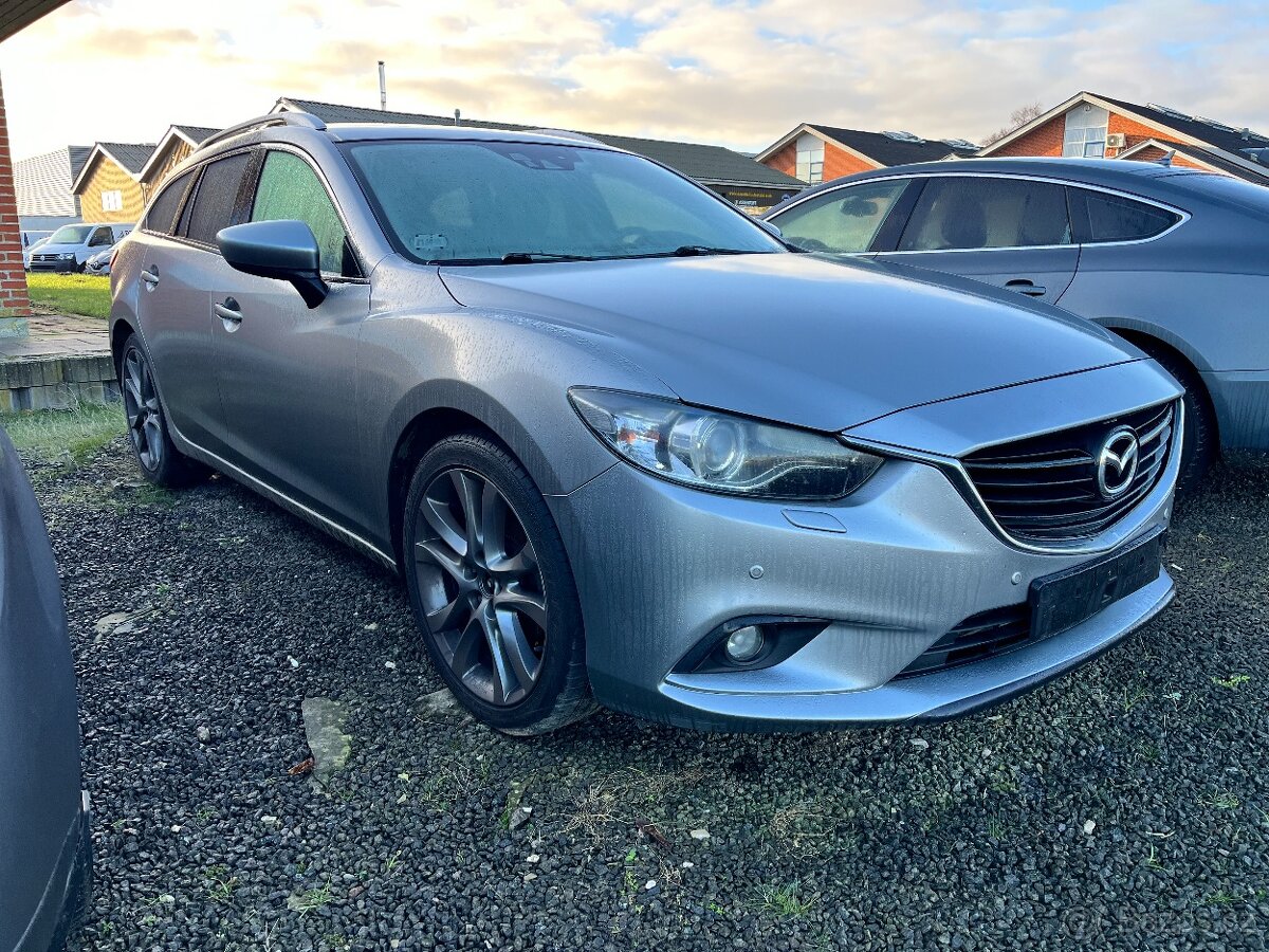 MAZDA 6 GJ 2.2D 129KW,BOSE,XENON,KŮŽE,ALU19,MOTOR K.O.