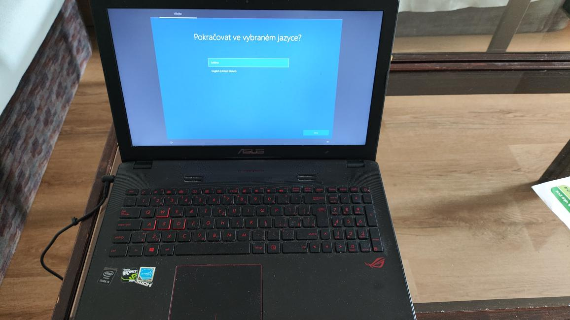 Herní notebook ASUS GL552JX série ROG