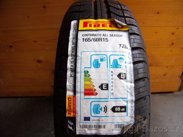 165/60 R15 DOT 2017 Pirelli Cinturato All Season nová 1x