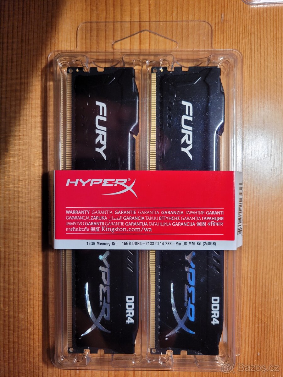 Kingston HyperX Fury 16 GB DDR4 CL14 2133MHz