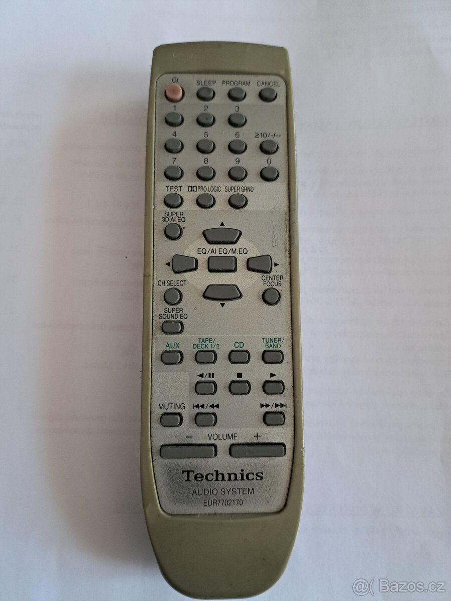 Dálkový ovladač Technics EUR 7702170