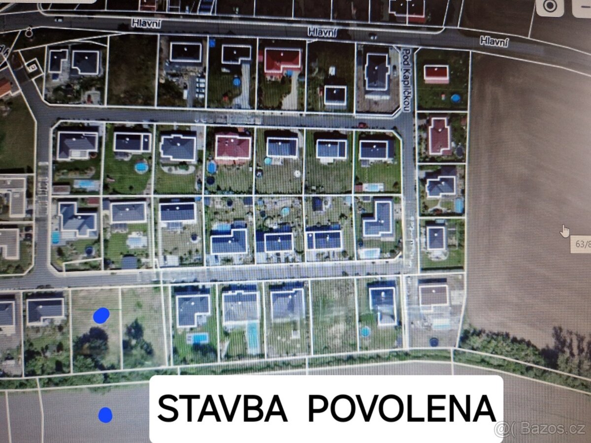 PARCELA se STAVEBNÍM  POVOLENÍM   + Projekt