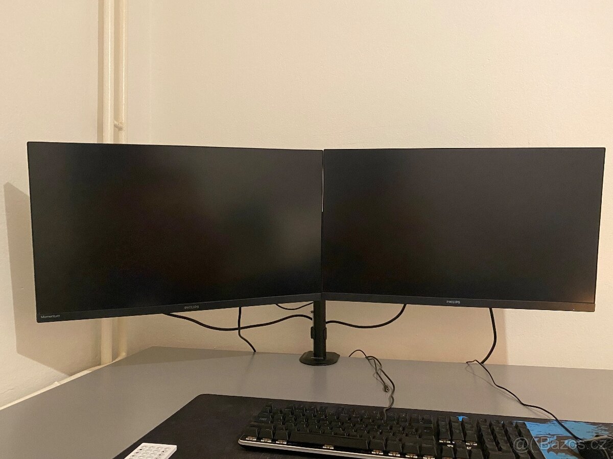 2x 27" Monitor Philips 27M1N3200 + Držák