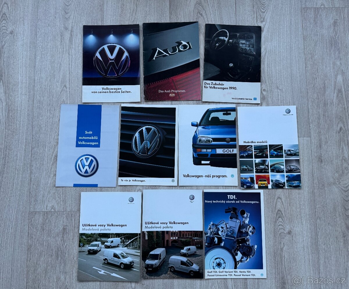 Audi katalog a VW katalogy