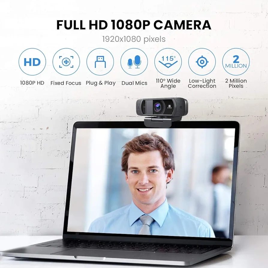 Nova webkamera 1080p, široký záběr