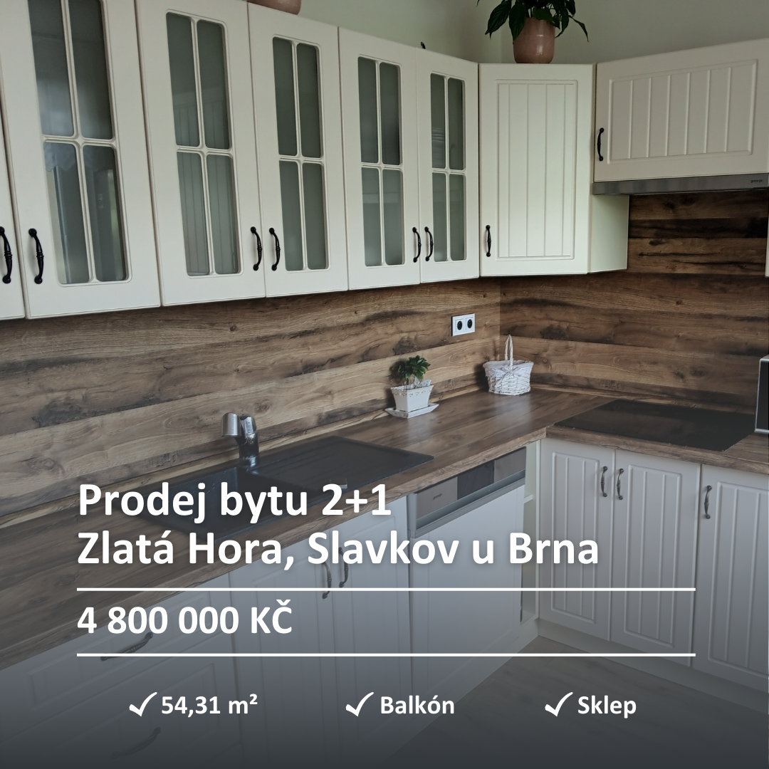 Prodej bytu 2+1 54,3 m², Slavkov u Brna