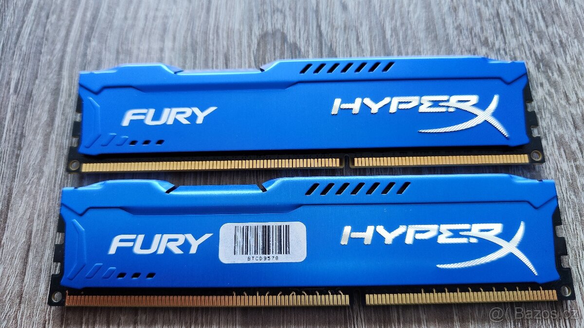 2 ks DDR3 (2x 4 GB) Kingston HyperX Fury 1600MHz CL10