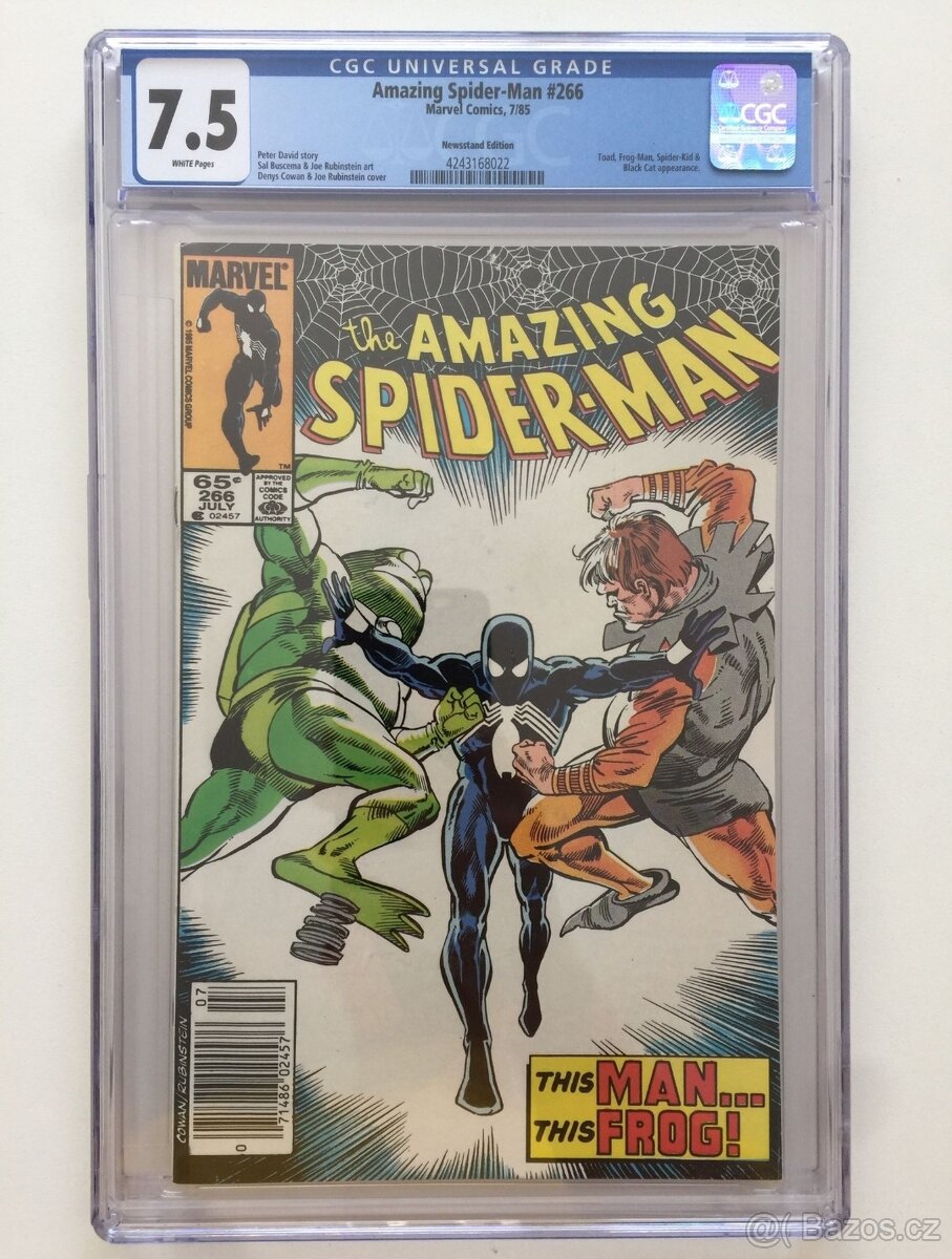 Komiks Amazing Spider-Man #266, rok 1985, CGC 7.5